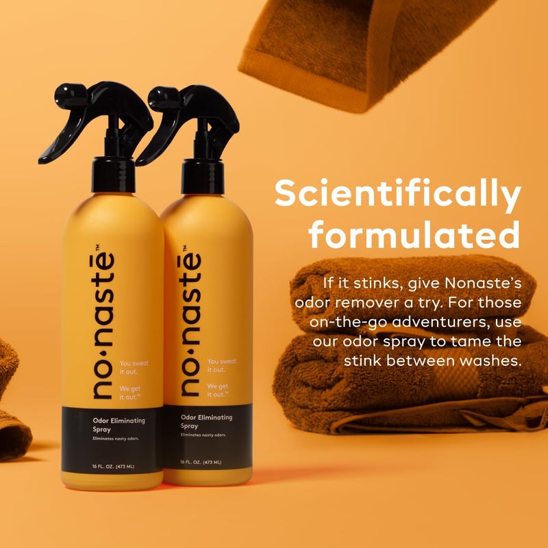 Nonaste Odor Eliminating Spray for Shoes, Gym Bags, Sports Gear & Yoga (16 Oz, Pack of 1) | Long-Lasting Fabric Refresher with Enzymes | Shoe Deodorizer & Gym Bag Deodorizer, Fabric-Safe - Image 4