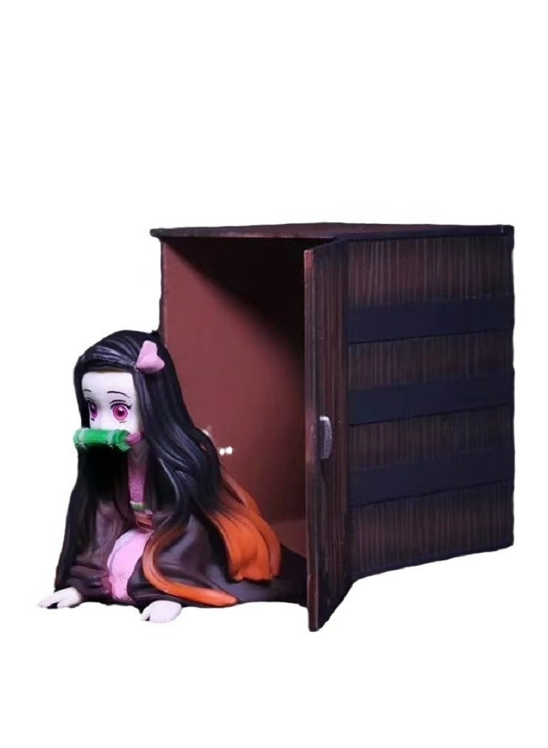 Halamodo Boxed Nezuko Kamado Prone Pose Figure Car Ornament - Image 2