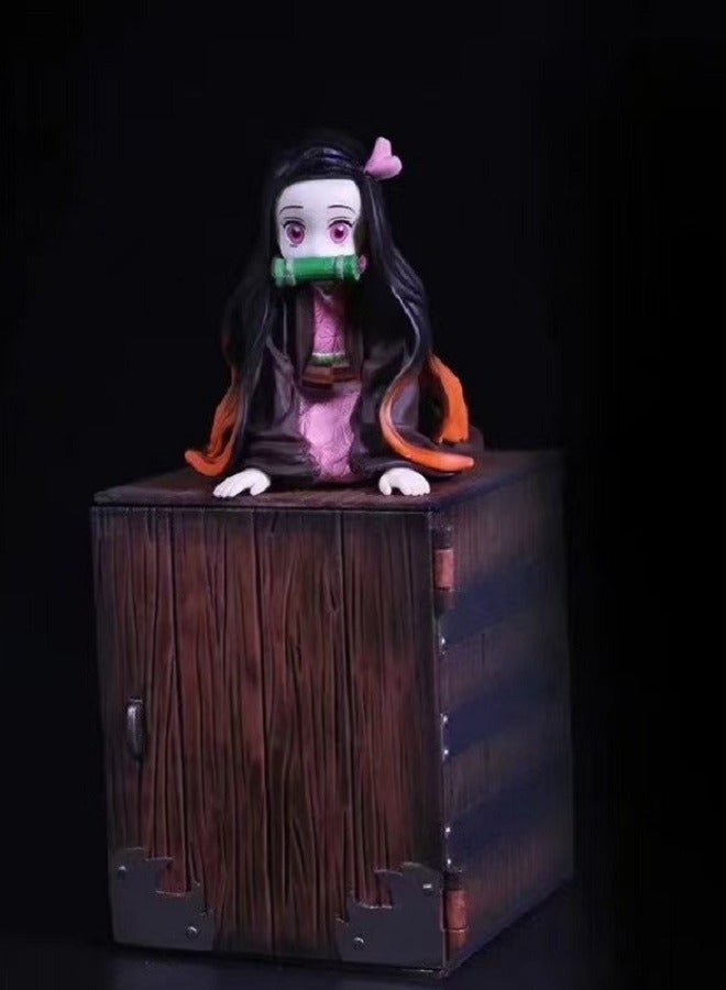 Halamodo Boxed Nezuko Kamado Prone Pose Figure Car Ornament - Image 3