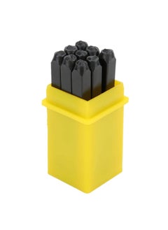 Generic Carbon Steel Punch Set, Carbon Steel 3 mm Alphabet / Numbers Punch Kit with Case Industrial Stamping Metal Stamping Craft Tools Set for Printing Metal Wood Plastic Leather [Numbers] Press Studs  - Image 3