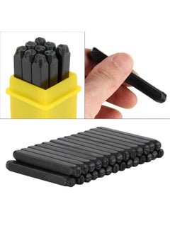 Generic Carbon Steel Punch Set, Carbon Steel 3 mm Alphabet / Numbers Punch Kit with Case Industrial Stamping Metal Stamping Craft Tools Set for Printing Metal Wood Plastic Leather [Numbers] Press Studs  - Image 4