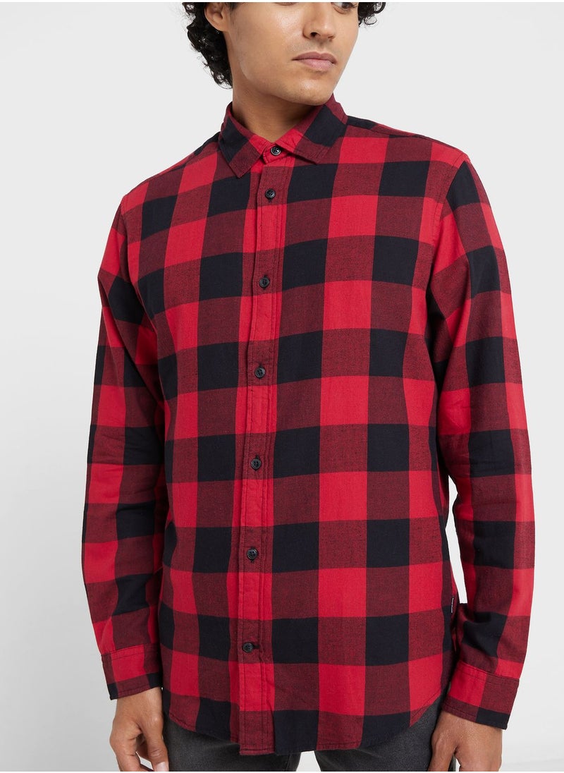 JACK & JONES - Checked Slim Fit Shirt - Image 1