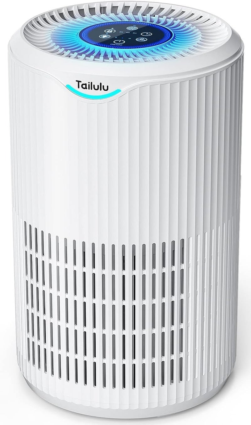 Tailulu Air Purifiers for Home Large Room Up to 1680 FtÂ², Tailulu H13 HEPA Air Filter Cleaner, 360Â° Air Intake & Outlet,Smoke Dust Pollen,15dB Sleep Mode Air Purifiers for Bedroom Living Room, Kitchen, Office - Image 1