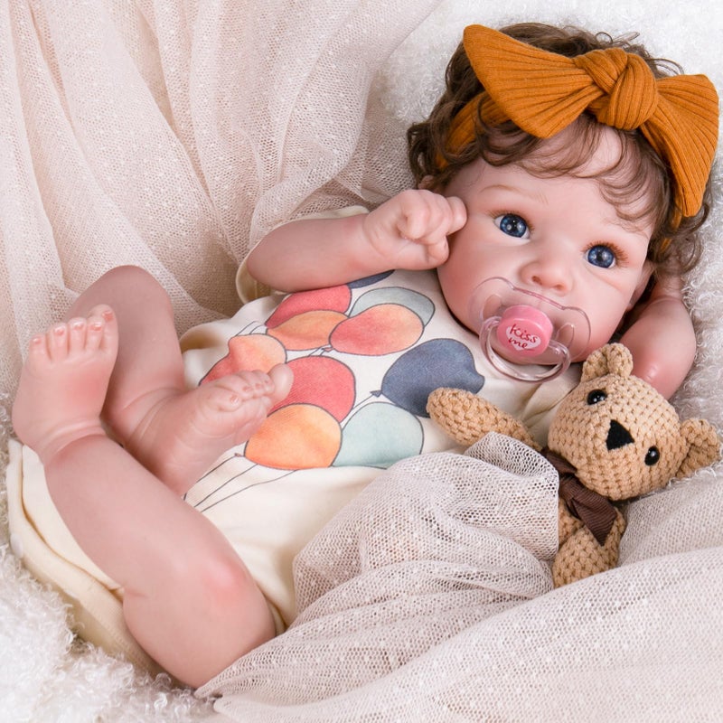Aori Lifelike Reborn Baby Dolls Realistic Baby Doll 20 inches Real Life Newborn Girl Doll Coming with Gift Box Set for Girls Kids 3 - Image 4