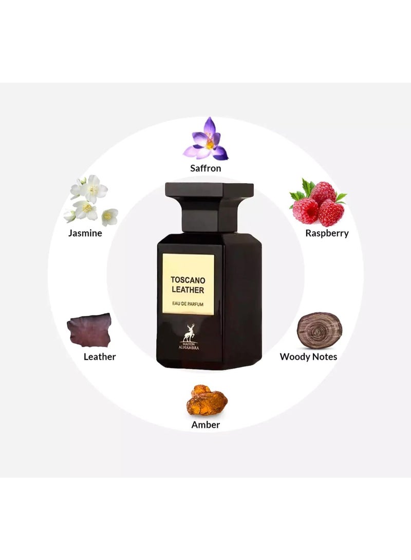 MAISON ALHAMBRA Toscano Leather Eau de Parfum 80 ml - Image 2