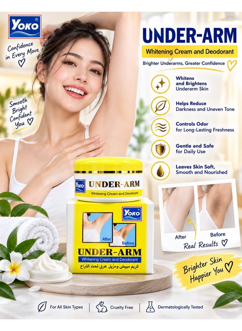 YOKO Under Arm Whitening Cream And Deodorant 50grams - Image 2