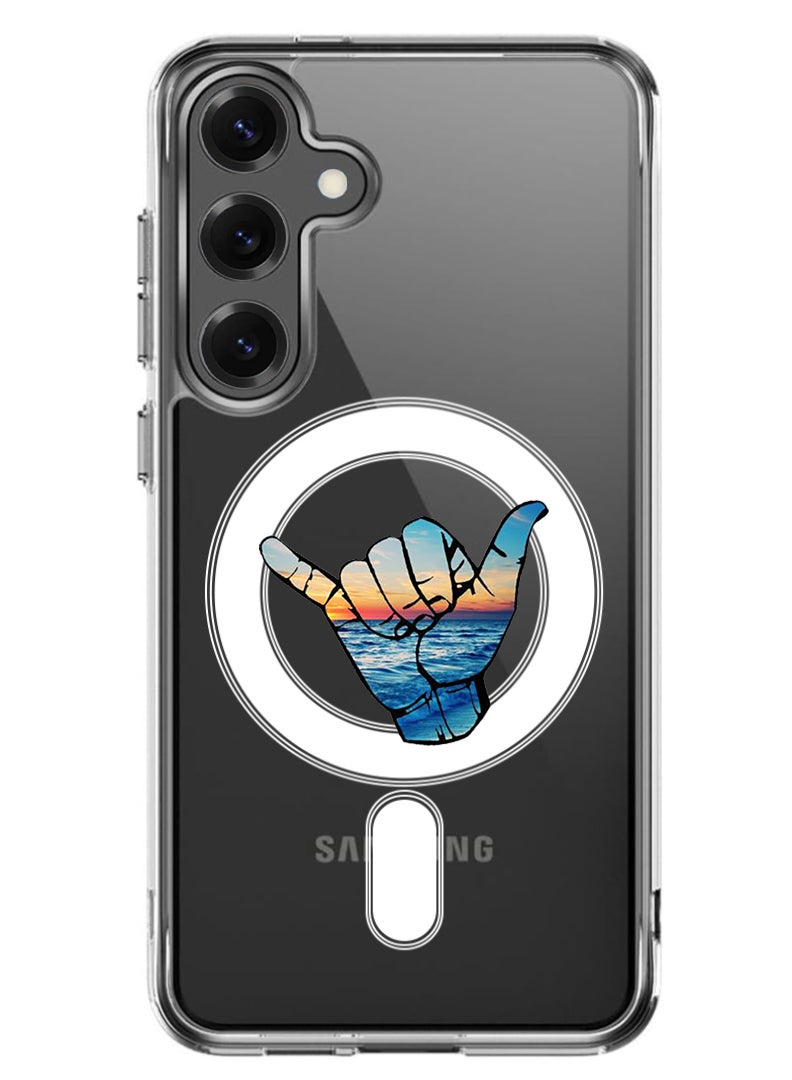 Theodor Magnetic Case for Samsung Galaxy S25 Plus 6.7-inch Compatible with MagSafe Wireless Charging, Shockproof Phone Bumper Cover Hand - Image 1