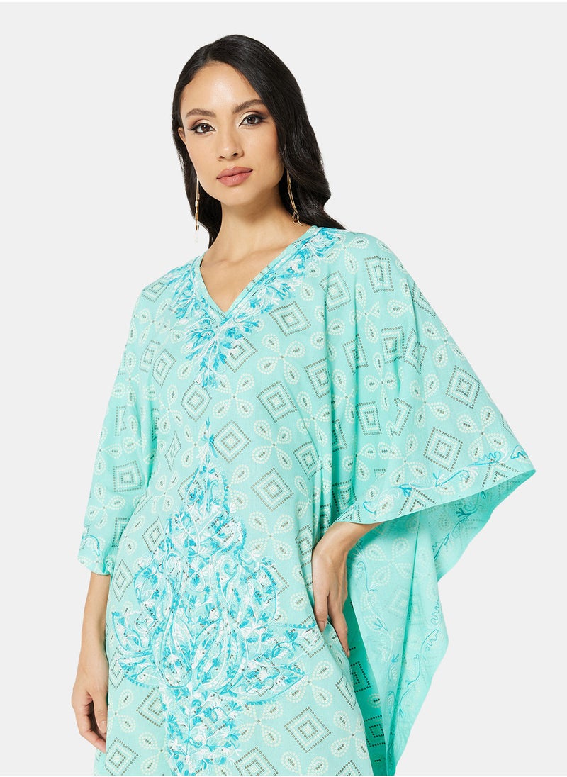 ARABIAN CLOSET EMBROIDERED KAFTAN  - Image 5