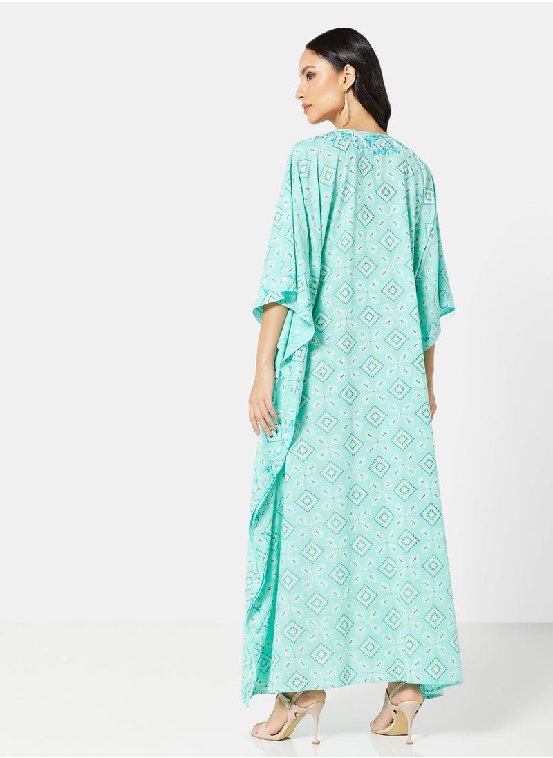ARABIAN CLOSET EMBROIDERED KAFTAN  - Image 2