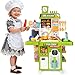 Drmukie Kids Kitchen Playset Mini Play Kitchen Toy for Toddlers with Stove Sound Light Pretend Cooking Toys for 3 4 5 Year Old Boys Girls Gifts Green - Image 2