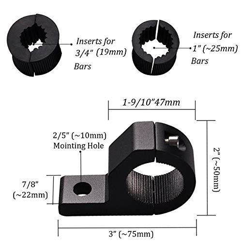 Gear Up Fog Light/Lamp Clamp (Pack of 2) Universal for Bajaj Dominar 400 - Image 2
