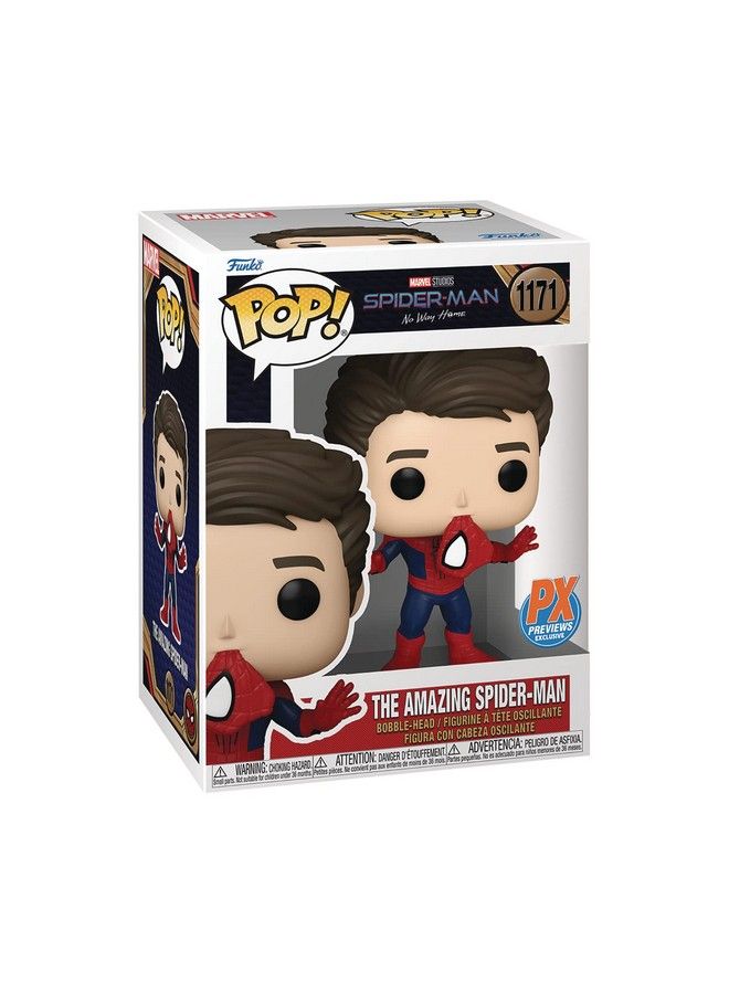 Funko بوب! مارفل: سبايدر مان لا طريق للعودة تمثال فينيل سبايدر مان المذهل بدون قناع - Image 3