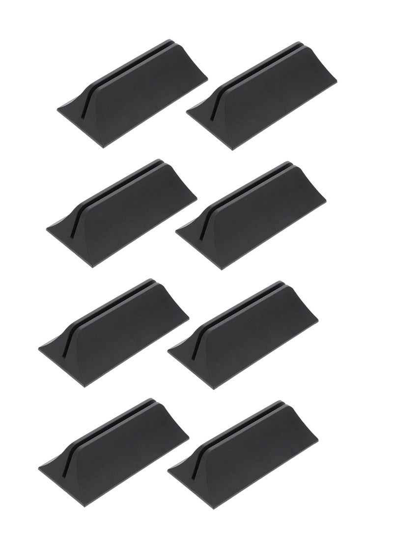 SYOSI 8PCS Screen Bracket Desktop Stand, Moveable Desk Clear Shelves Sneeze Guard Stand Sign Clear Label Holder, Useful Privacy Screen Holders Desk Screen Clips Partition Clips Mosaic Base - Image 1