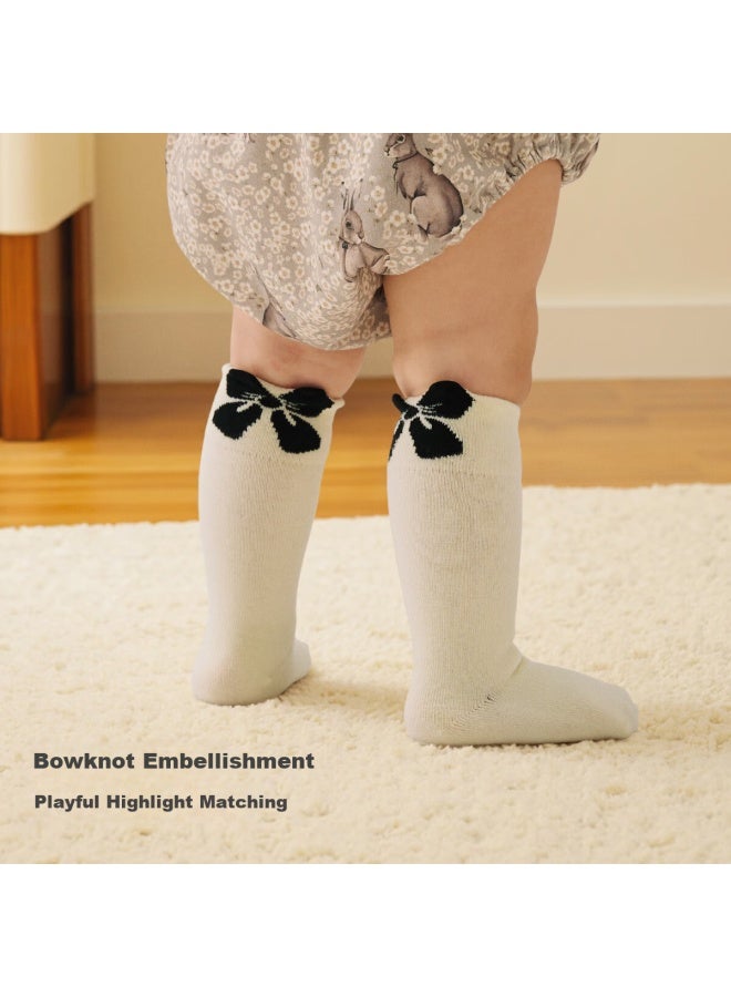 Aqpa Baby Long Socks Autumn Winter Gray 0-6 Months - Image 2