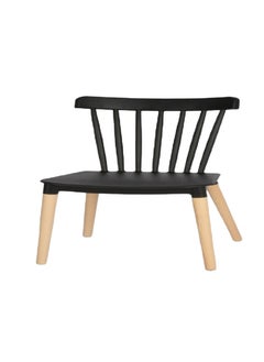 Black wood dining table chair