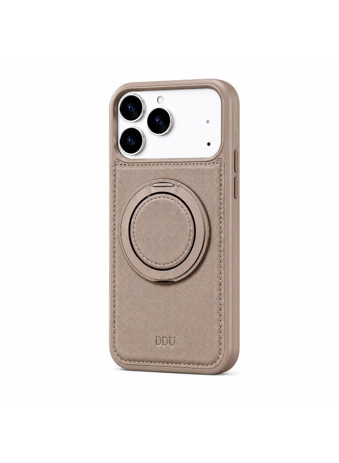 حافظة iPhone 17 Pro Max مغناطيسية مع حامل حلقي، غطاء هاتف مقاوم للصدمات مزود بحامل قابل للطي ومتوافق مع MagSafe. - Image 1