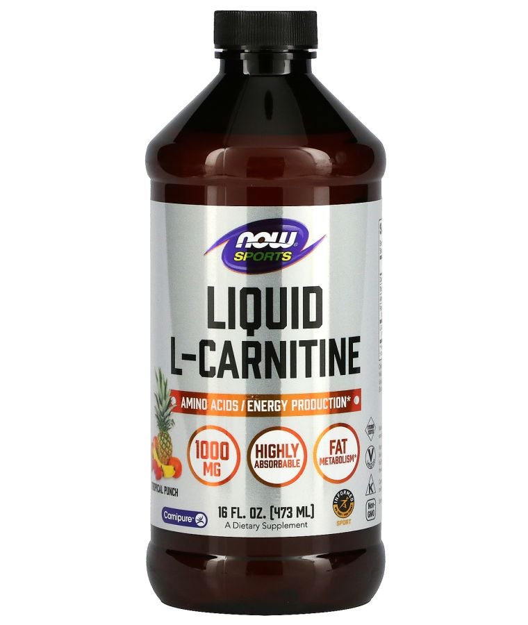 now Sports L-Carnitine Liquid Tropical Punch 1000 mg 16 fl oz (473 ml)