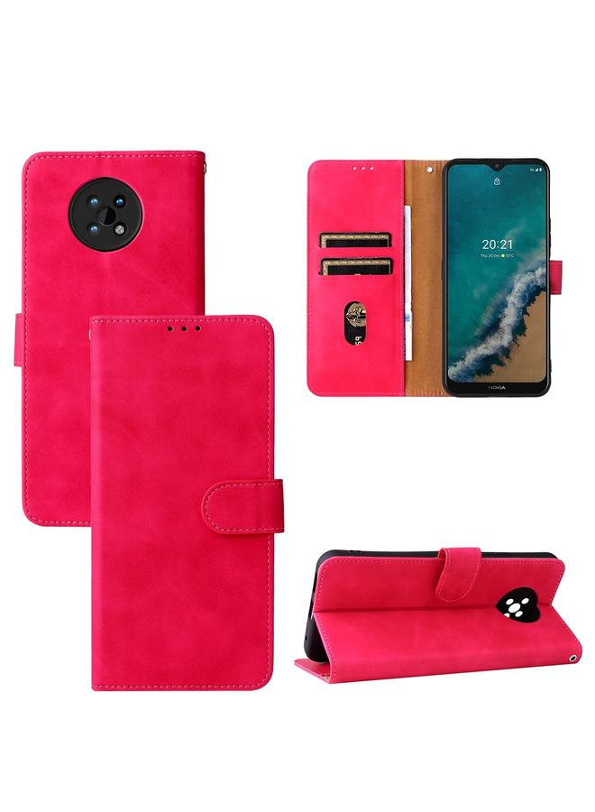 S-TOP Case For Nokia G50 Solid Color Skin Feel Magnetic Buckle Horizontal Flip Calf Texture PU Phone Case - Image 1
