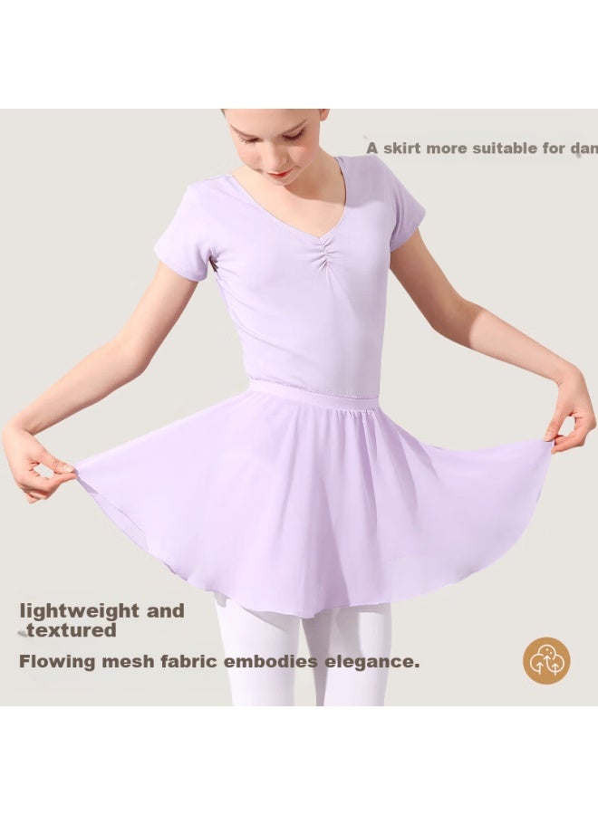 Smart Friends Zhiyouban Children's Dance Half Skirt Girls Ballet Practice Tulle Skirt Short Chiffon Skirt For Girls - Image 2
