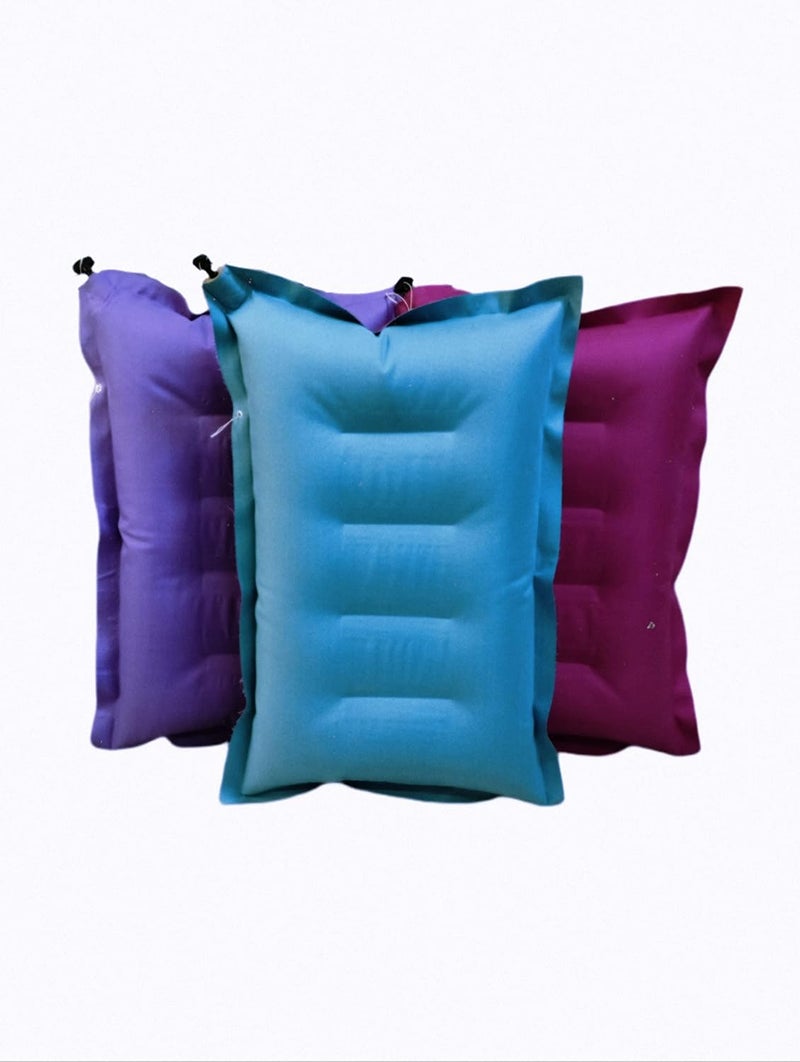 RAV Pack of 2 Multi Color Soft Fabric Air Pillow Travelling Pillow Color As per Available - Image 2