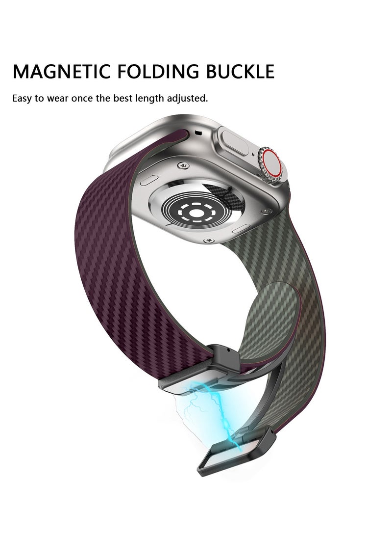 X-level - Bands Compatible with Apple Watch 38mm 40mm 41mm Series 9/8/7/SE/6/5/4/3/2/1 IWatch Ultra/Ultra 2/ Silicone Strap With Magnetic folding Buckle, Quick Release Silicone Straps for Women Men - Image 1