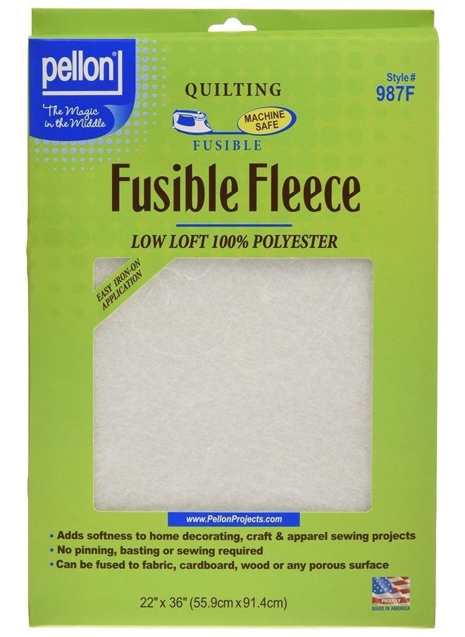 Pellon - White Fusible Fleece 22" x 36" Packages, Pack 1 - Image 1