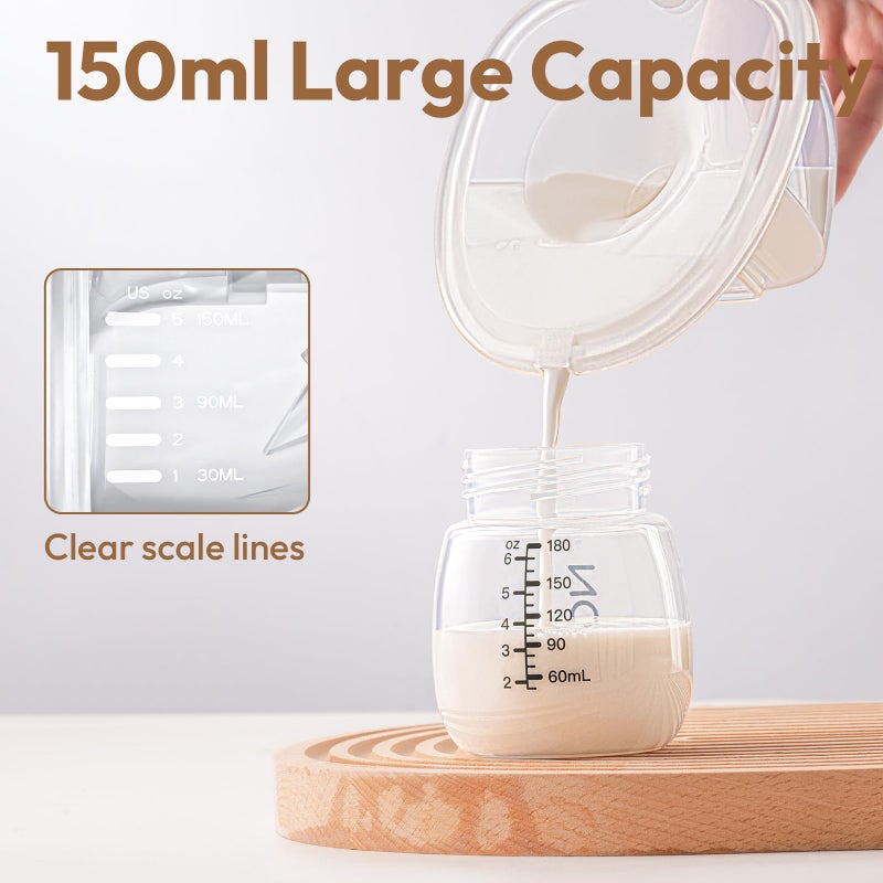NCVI Replacement Milk Collector Cup Compatible with NCVI Wearable Breast Pump 8111/8131, Breast Pump Accessories, 24mm Flange, 1 PC - Image 3