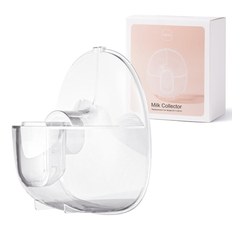 NCVI Replacement Milk Collector Cup Compatible with NCVI Wearable Breast Pump 8111/8131, Breast Pump Accessories, 24mm Flange, 1 PC - Image 1