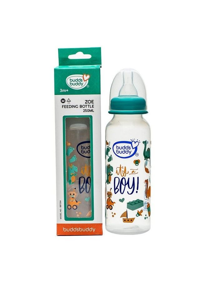 BuddsBuddy Zoe Bpa Free Regular Neck Baby Feeding Bottle (Green 250 Ml)  - Image 4