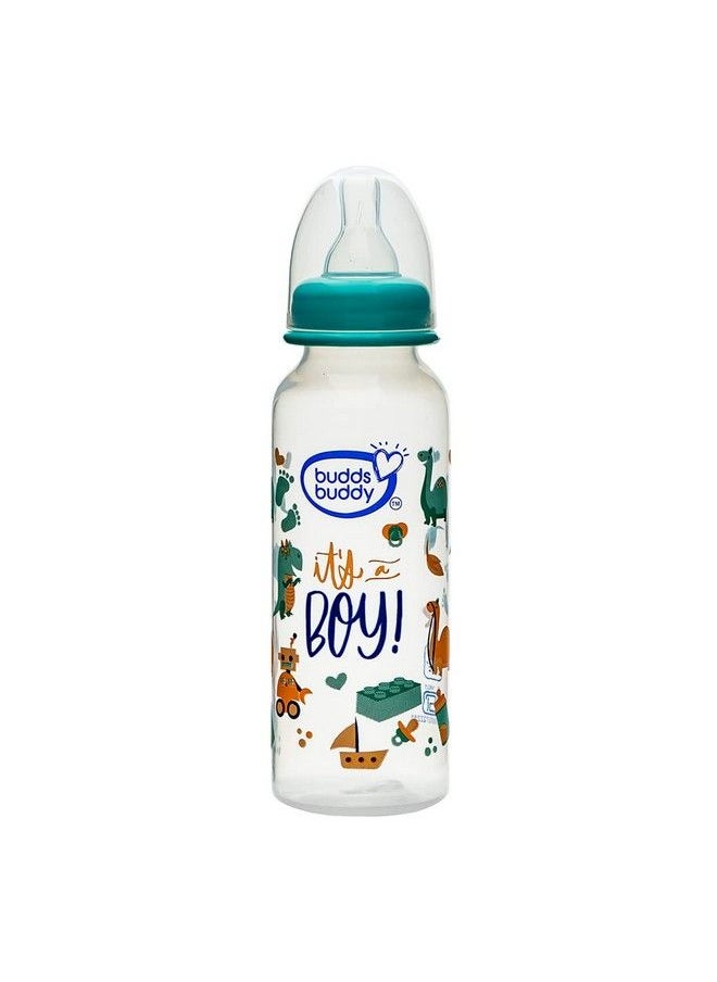 BuddsBuddy Zoe Bpa Free Regular Neck Baby Feeding Bottle (Green 250 Ml)  - Image 1