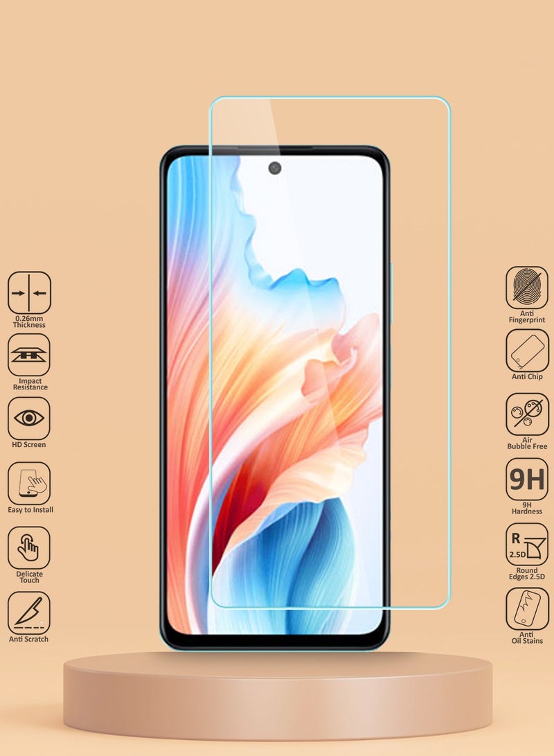 Techie HD Tempered Glass Screen Protector for Oppo A79 - Anti Reflection Anti Bubbles 9H Hardness 0.33 mm Rounded Edges Easy Installation - Image 2