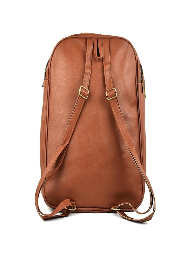 Dishan Small 1 L Backpack Large Capacity Fasion Style Casual, Travel Girls/Women Shoulder Bag (Brown) - Image 4