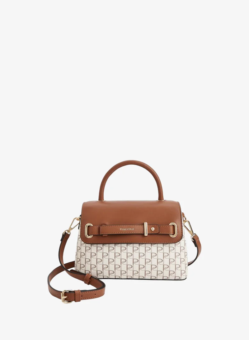 Paprika Women Tan Monogram Match Back