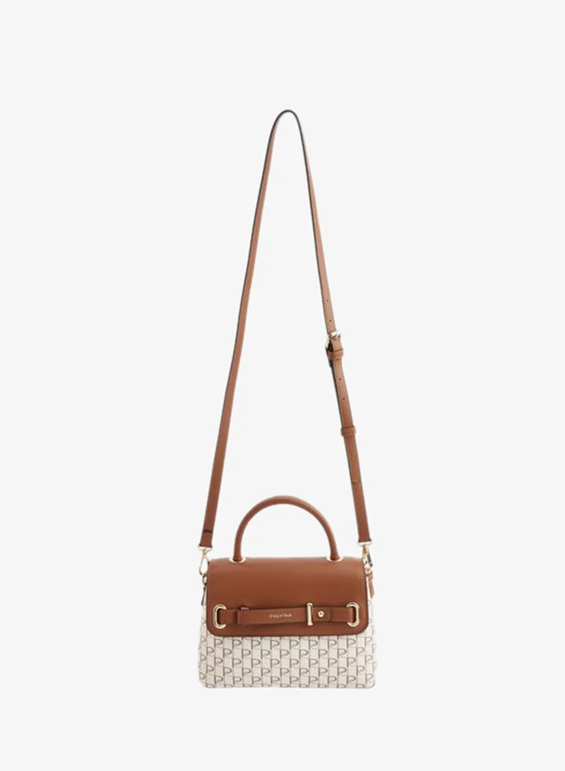 Paprika  Women Tan Monogram Match Back for Women | Best Price UAE
