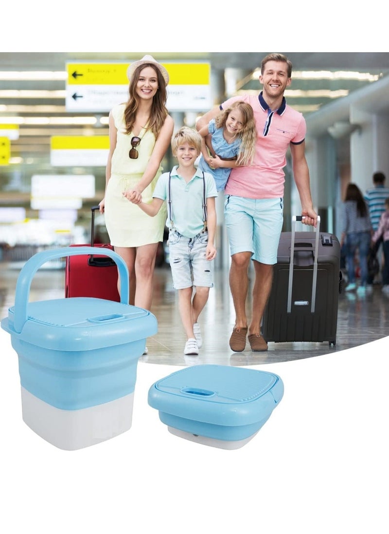 Generic Mini Washing Machine,Camping Lodge For Travel Blue  - Image 2