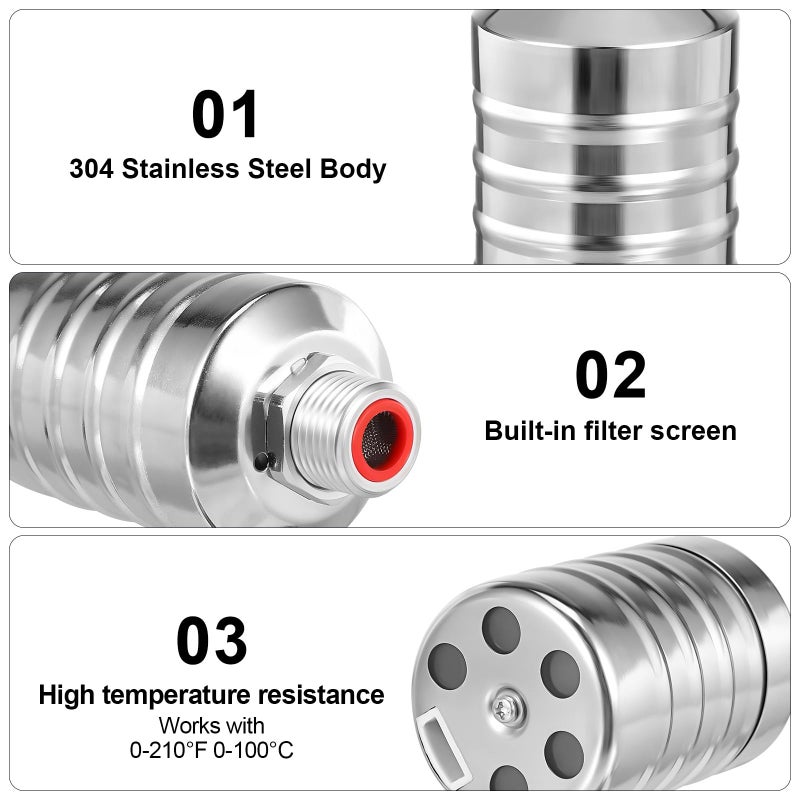 Stainless Steel Water Tank Float Valve 1 2 Inch Threaded Auto Shut Level Control Valve 2 Pack - Image 4