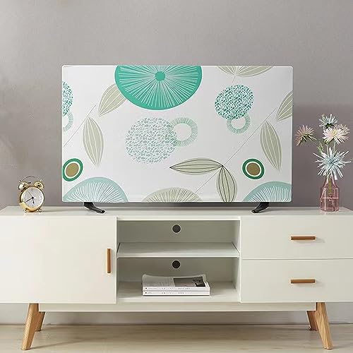 ALHBEJT Monitor Dust Cover 22, 23, 24,25 inch Anti-Static Dustproof Protective Cover for LCD/LED/HD Panel Case Computer Sleeve Compatible with 22-25 inch PC, Desktop and TV (Lotus Leaf,22-25inch) - Image 5
