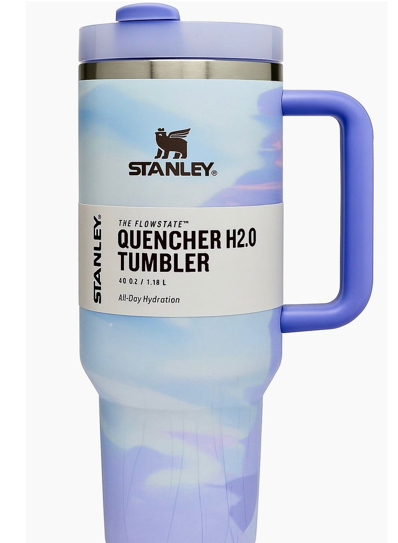 Stanley STANLEY Quencher H2.0 FlowState Stainless Steel Vacuum Insulated Tumbler with Lid and Straw for Water, Iced Tea or Coffee, Smoothie and More, 40 oz MULTICOLOUR - Image 2
