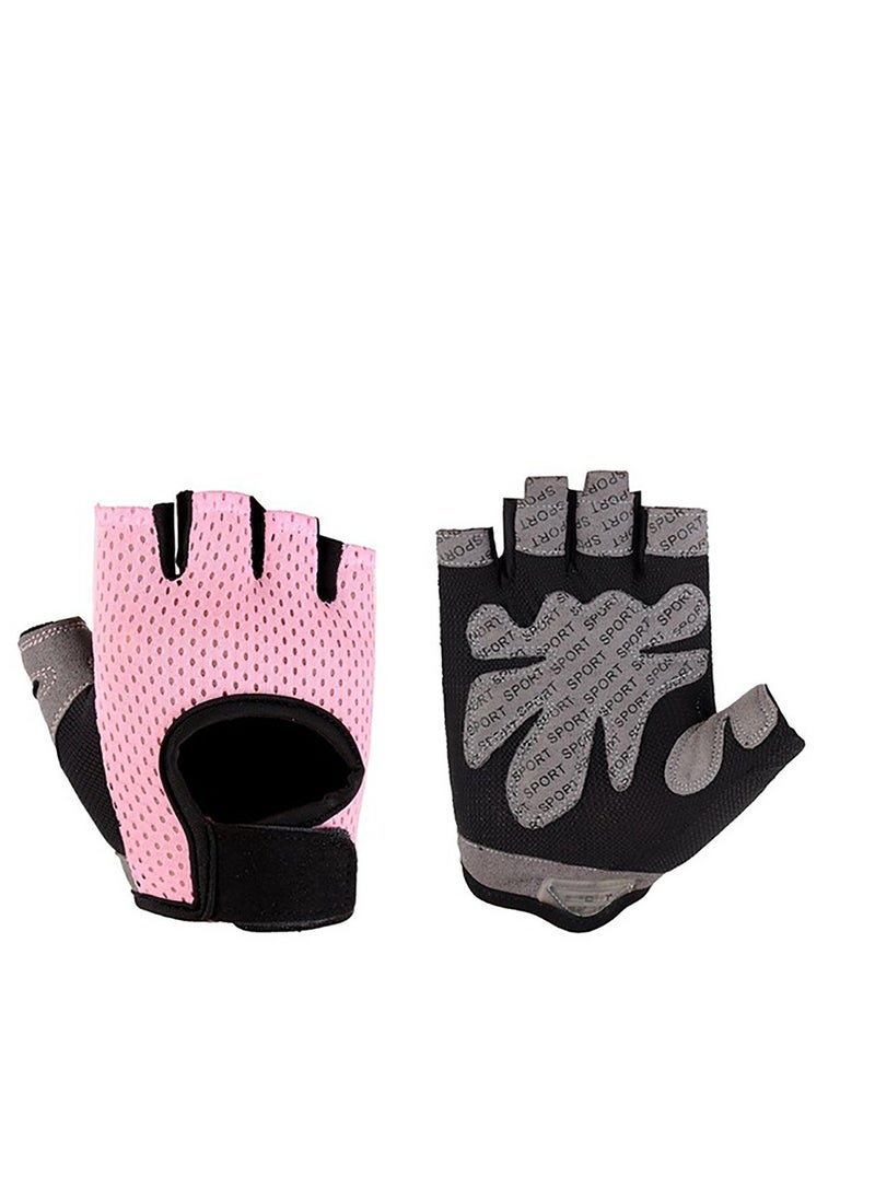 Excefore - Anti-skid Half Finger Gym Gloves Sports Body Building Training Exercise Cycling Biking Wrist Gloves Women & Men Dumbbell Fitness Exercise Weightlifting - Image 1