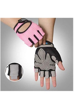 Excefore Anti-skid Half Finger Gym Gloves Sports Body Building Training Exercise Cycling Biking Wrist Gloves Women & Men Dumbbell Fitness Exercise Weightlifting  - Image 5