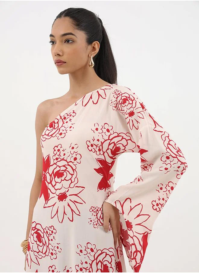 استوديو أول Tropical Sunset Maxi Dress