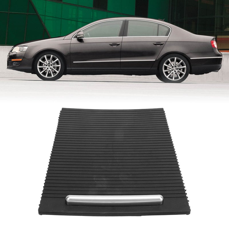 Center Console Cup Holder Roller Cover 3CD857503 Sliding Blind Cover Replacement for CC B6 B7 Black - Image 2