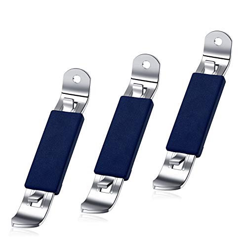 3 Pieces Magnetic Bottle Openers Can Opener Classic Beer Opener Stainless Steel Small Bottle Opener Can Tapper with Magnet for Camping and Traveling HANCELANT