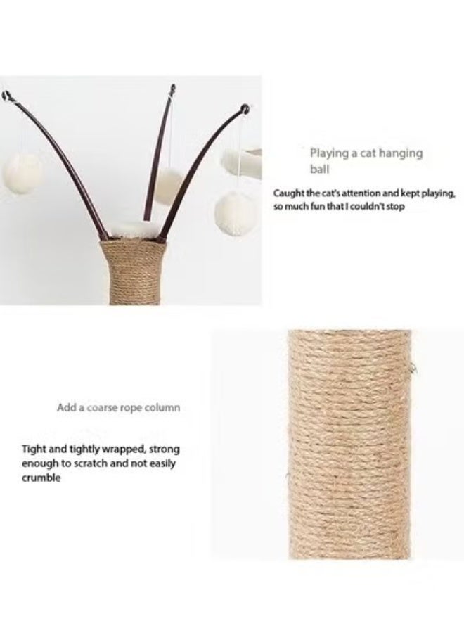 fashionhome Cat Climbing Tree and Cat Climbing Frame with Scratching Posts, Multi-Level Cat Tower for Large and Multiple Cats, Durable Cat Playhouse with Platforms, Perches, and Cozy Hideouts for Active Indoor Cats 50 x 50 x 164 cm. - Image 2