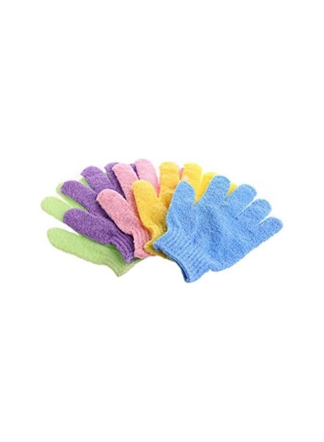 klarako Exfoliating Bath Gloves for Body Scrub Exfoliator 4 Pairs  - Image 1