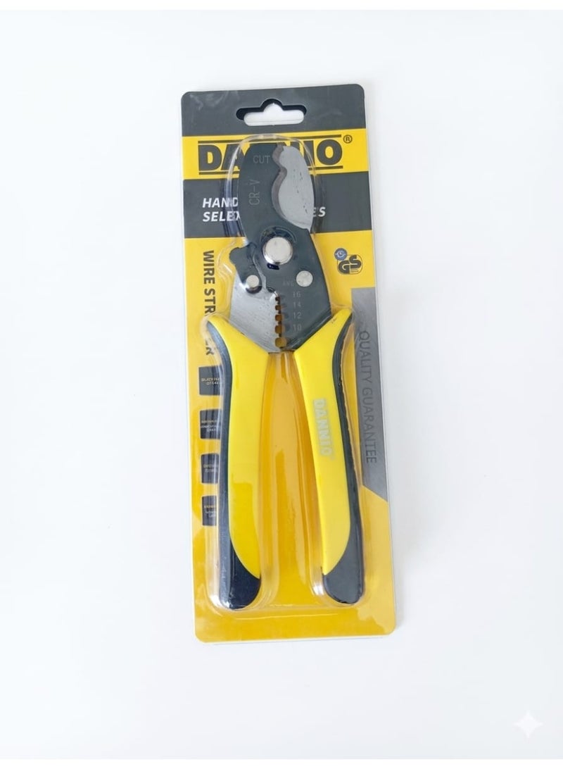 Dannio Wire Cutters and Strippers, 8 inch, Multi-Function Wire Cutters, Wire Stripper, Cable Cutters, Spring Loaded Hand Tools for Copper And Aluminum Wire, Communications Cable Cutting Pliers - Image 2