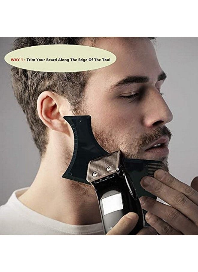 Beard Shaper Inbuilt Comb For Perfect Line Up With Edging Use With Beard Trimmer Barber Razor To Style Your Beard And Facial Hair Beard Shaping Tool