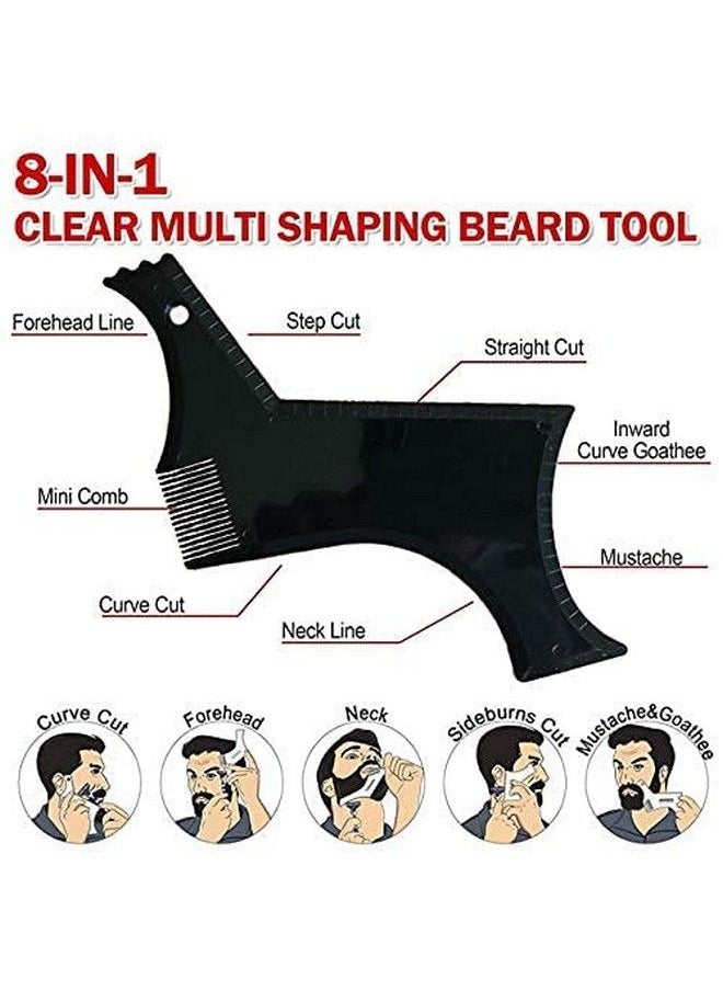 Beard Shaper Inbuilt Comb For Perfect Line Up With Edging Use With Beard Trimmer Barber Razor To Style Your Beard And Facial Hair Beard Shaping Tool