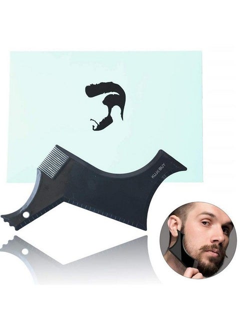 Beard Shaper Inbuilt Comb For Perfect Line Up With Edging Use With Beard Trimmer Barber Razor To Style Your Beard And Facial Hair Beard Shaping Tool