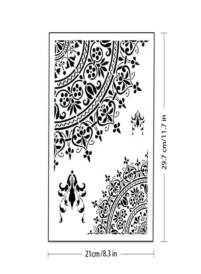 SLGIFT DIY Decorative Harlequin Stencil Template for Painting on Canvas Wood Furniture Craft Paper (A4 Size) - Image 3